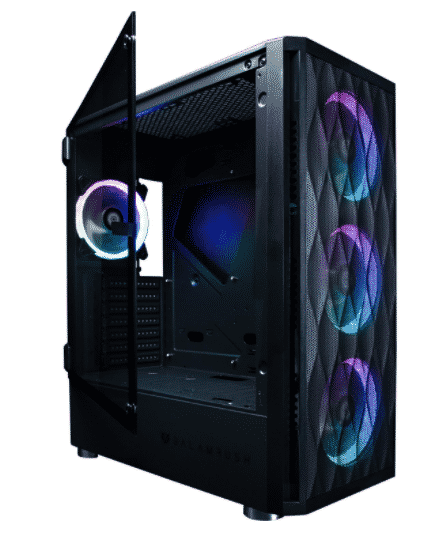 GABINETE PARA GAMING ACTECK BALAM RUSH SKYDRON SGX3000 CRISTAL TEMPLADO 4 FANS RGB BR-931281