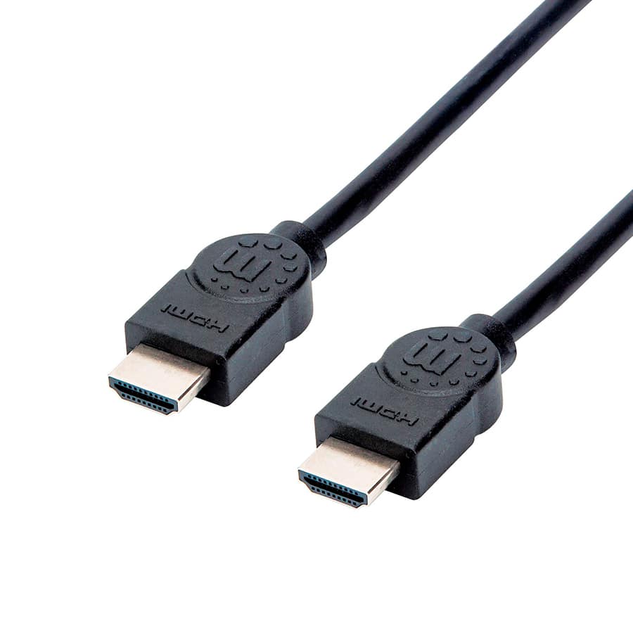 Cable  Hdmi Negro Alta Velocidad M-m 4k Blindado 1.5 M Manhattan 355308
