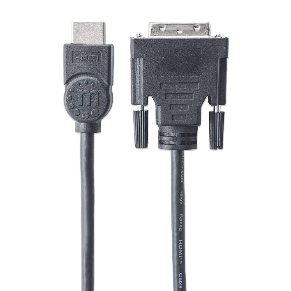 Cable  Video Hdmi Manhattan Dvi-d M-m  1.8m 372503