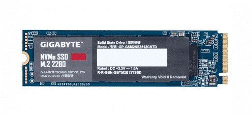 UNIDAD SSD GIGABYTE NVMW 512GB PCI EX 3.0 M.2 GP-GSM2NE3512GNTD