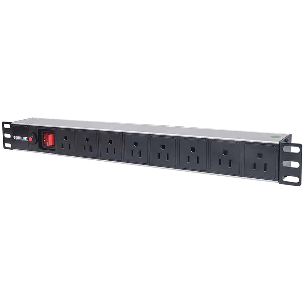 Barra Pdu Intellinet 8 Cont 1u Para Rack/gabinete 713993