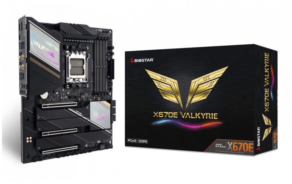 Tarjeta                                                                                                                                                                                                                                                                                                                                                                                                                                                                                                                                                                                                                                                                                                         Madre Biostar X670e Valkyrie Ddr5 Hdmi Pcie 5.0 Amd Ryzen Am5