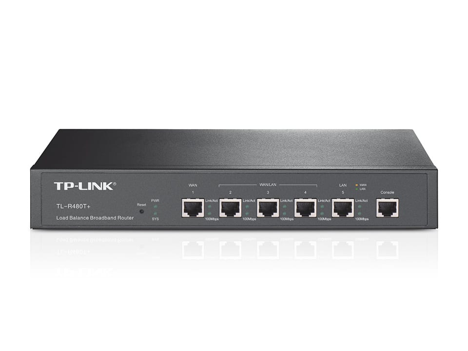 Router Balanceador De Carga Tp-link/4 Wan/lan/qos/ Tl-r480t+