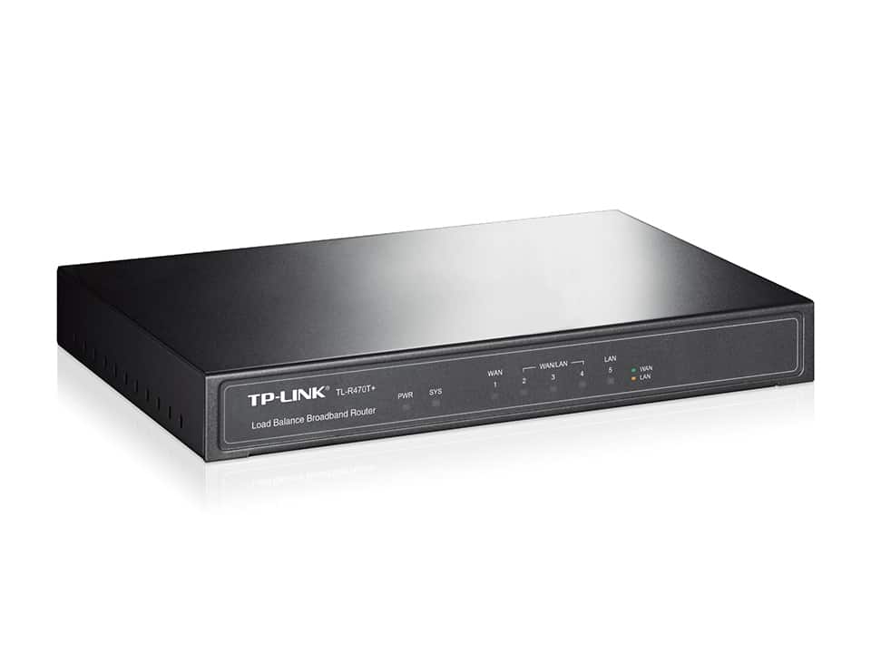 Router Balanceador De Carga Tp-link/3 Wan/lan/qos/ Tl-r470t+