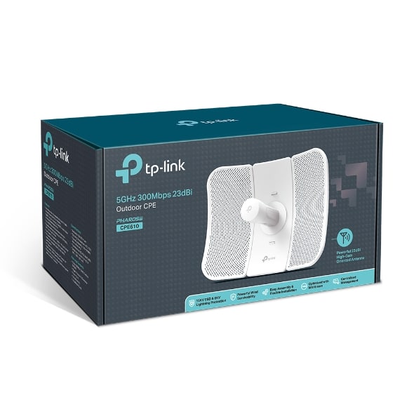 Antena Punto A Punto Tp-link /5ghz/poe/wisp/23dbi/20km/cpe610