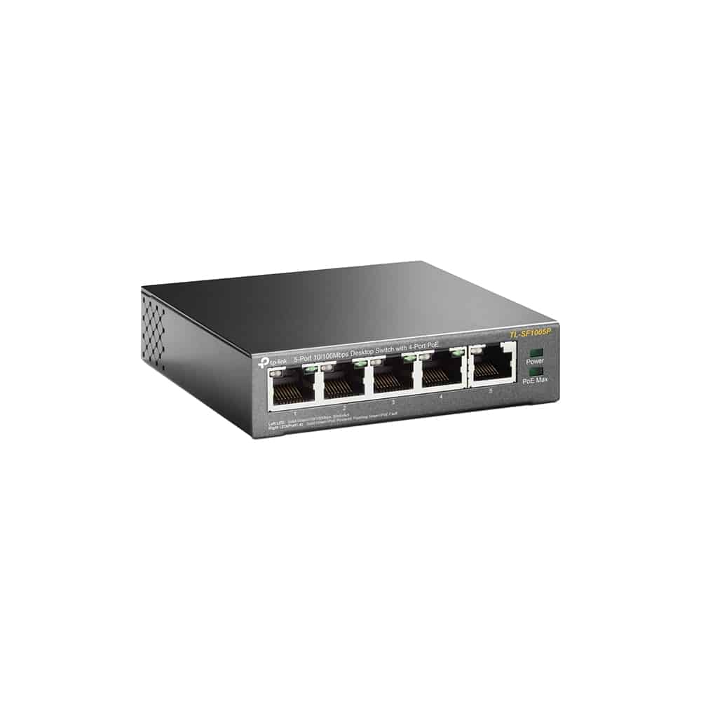 Switch Escritorio Tp-link/5 Ptos Fast/4poe/58w/ Tl-sf1005p