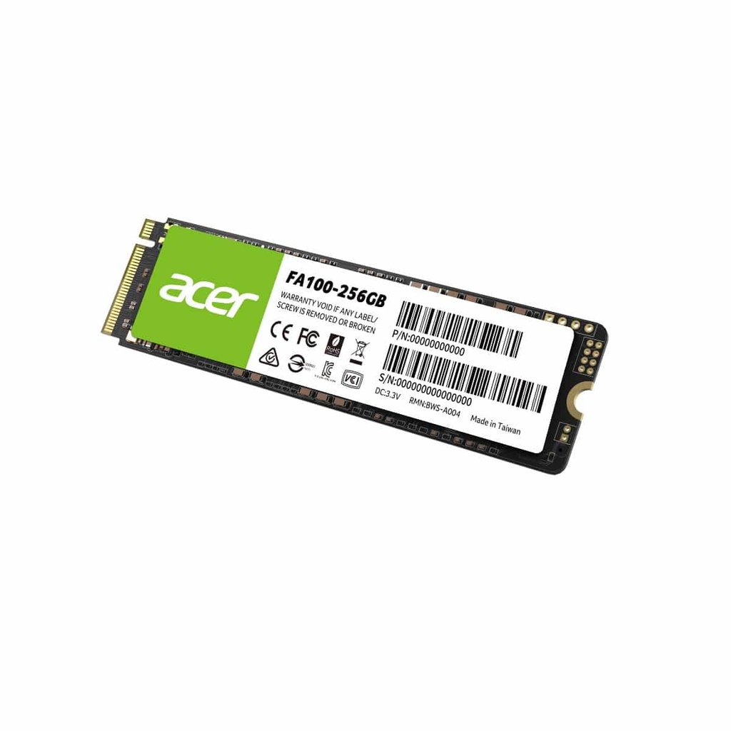 Unidad Ssd Acer Fa100 256gb M.2 Nvme 3300mb/s (bl.9bwwa.118)