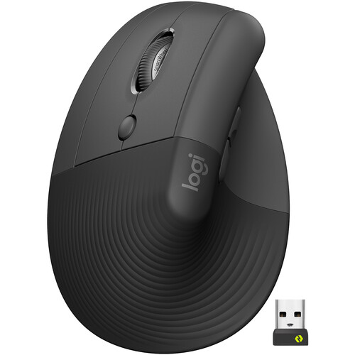 Mouse Logitech Lift Vertical P/zurdo Usb Bt Grafito (910-006467)