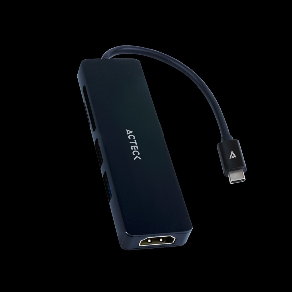 Hub Acteck Usb-c 5en1 4khdmi+1xusb-a3.0+1xusb-a2.0+tf/sd Ac-934633