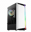 GABINETE PARA GAMING AEROCOOL BIONIC G WT V2 WHITE CON VENTANA RGB MID TOWER SIN FUENTE