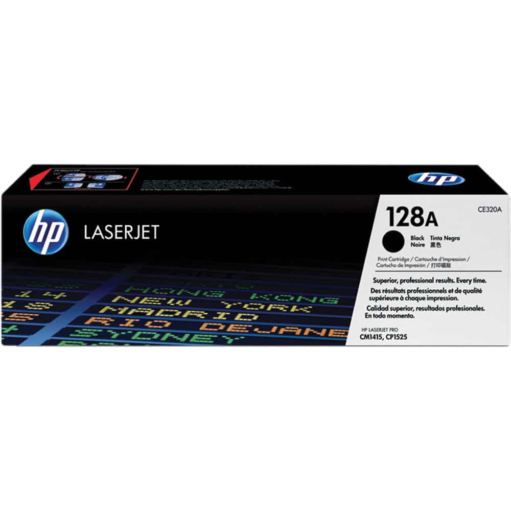 Toner Hp 128a Negro Para Cm1415fnw Mfp/cp1525nw/cm1415fn (ce320a)