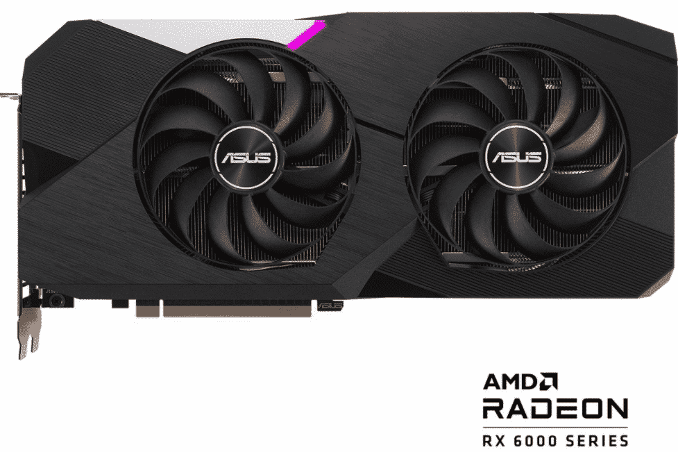 TARJETA DE VIDEO ASUS RADEON RX 6700 XT 12GB GDDR6 RDNA 2  AXIAL TECH FAN DESIGN DUAL-RX6700XT-12G