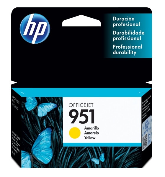 Cartucho Hp 951 Amarillo Officejet P/8600/k8600/8600+/8100 (cn052al)