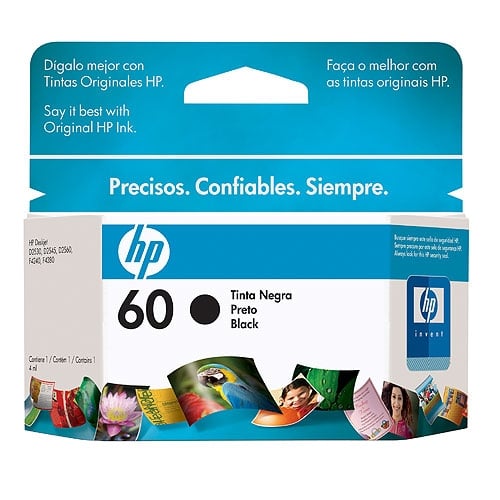 Cartucho                                                                                                                                                                                                                                                                                                                                                                                                                                                                                                                                                                                                                                                                                                                                                                                                                Hp 60 Negro Para D1660/2660 F4400 (cc640wl)