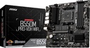 Tarjeta       Madre MSI B550m Pro-vdh Wifi DDR4 Ryzen