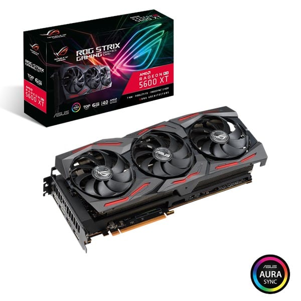 TARJETA DE VIDEO ASUS RADEON RX 5600 XT ROG-STRIX-RX5600XT-T6G-GAMING