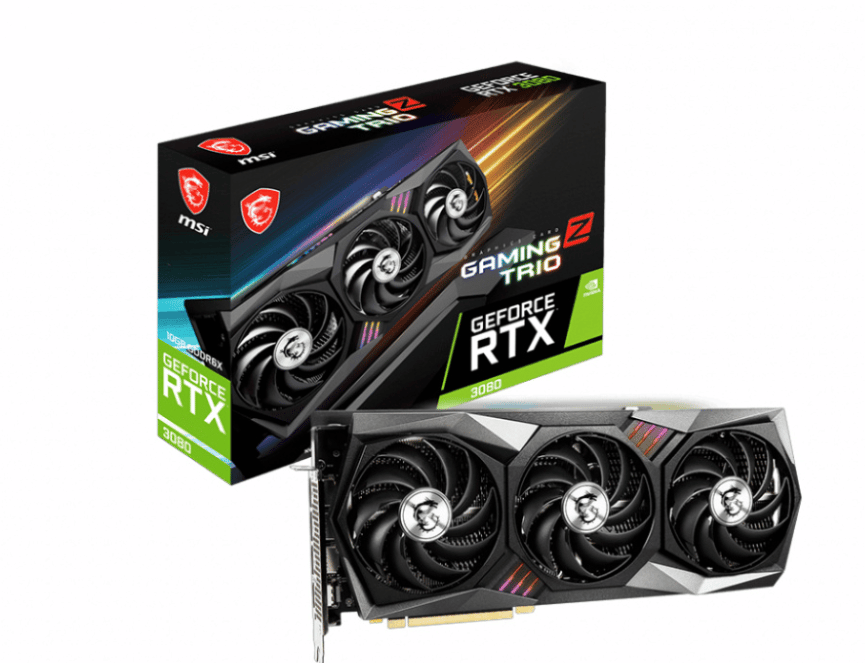 Tarjeta   De Video MSI Nvidia Geforce RTX 3080 Gaming Z Trio, 10gb 384-bit Gddr6x, PCI Express 4.0