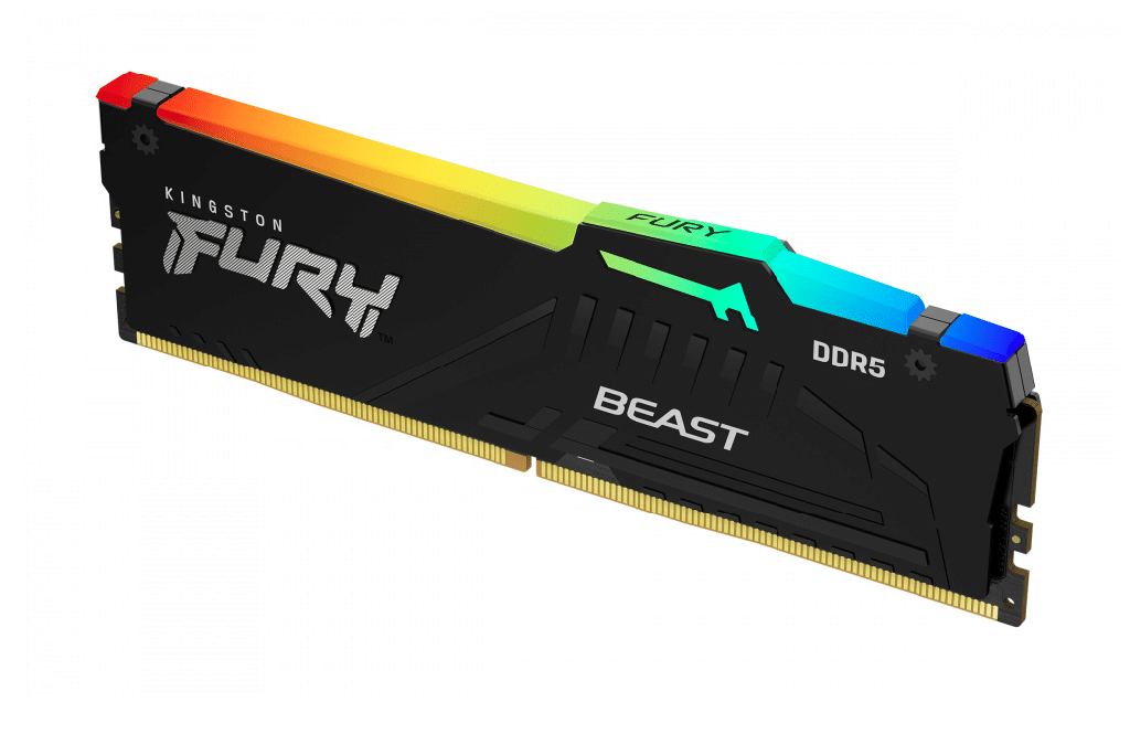 Memoria                Ram Kingston Fury Beast RGB Ddr5, 5600mhz, 16gb