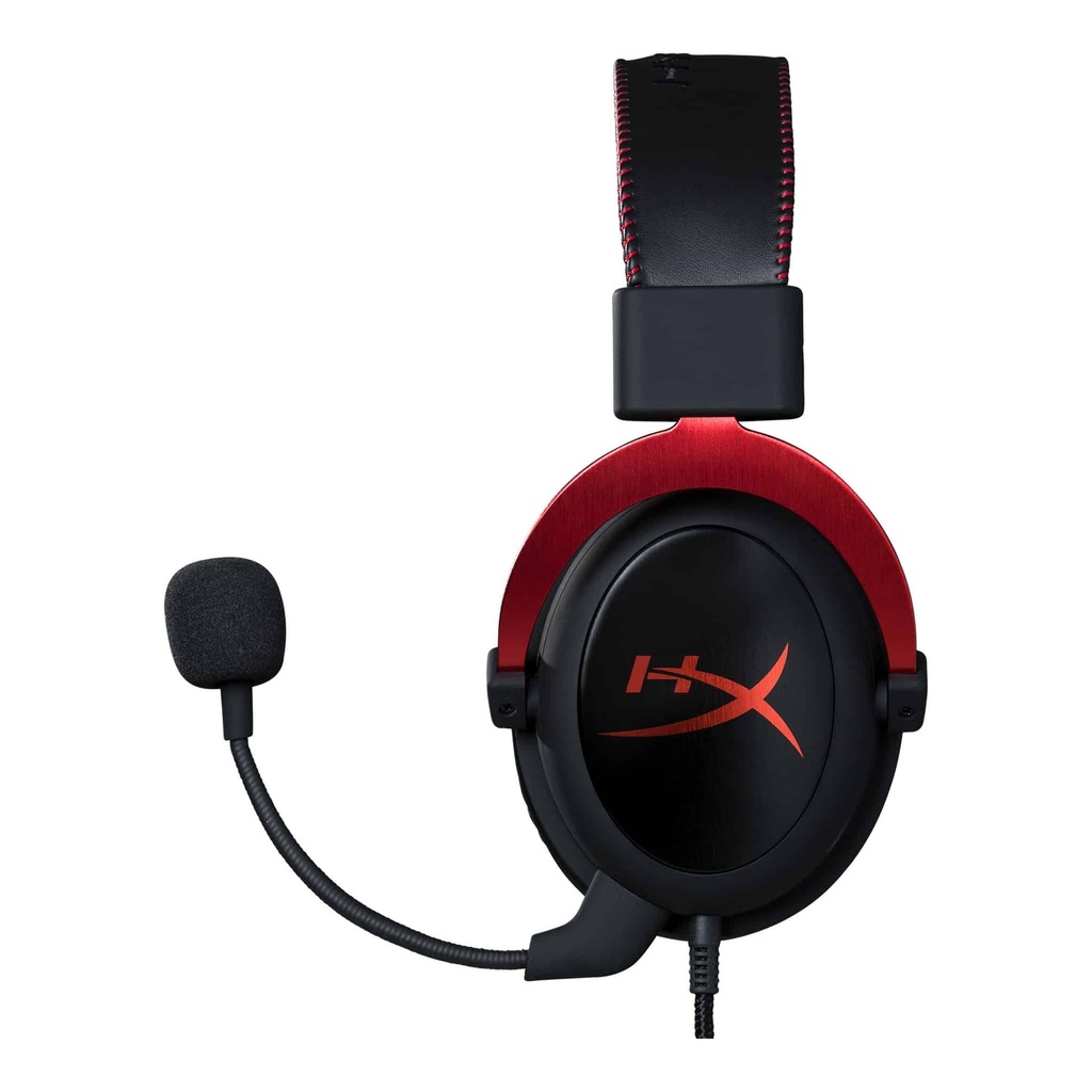 HEADSET PARA GAMING HYPERX CLOUD II ROJA USB SURROUND VIRTUAL 7.1 CAJA DE CONTROL DE AUDIO AVANZADO