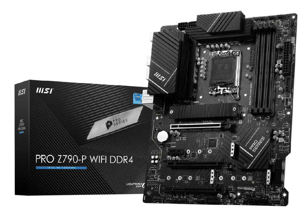 Tarjeta Madre MSI PRO Z790-P DDR4 LGA 1700 Intel Z790 SATA 6Gb/s DDR4 ATX 13va gen