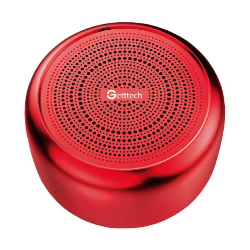 Mini Bocina Getttech Gam-31501r Melodic, Bt 4.2, Microsd, Rojo