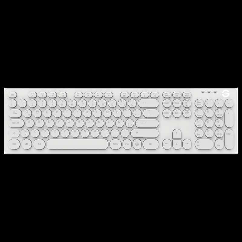 Teclado Getttech Gti-28201b Ignite Backlight Usb Blanco 105 Teclas