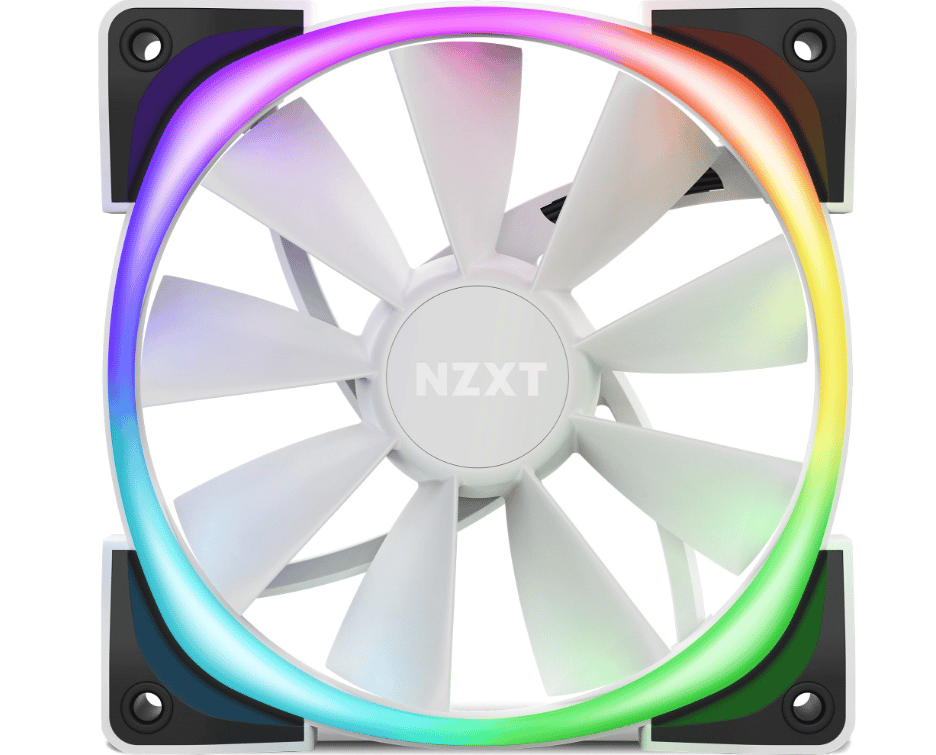 Ventilador                                                                                                                                                                                                                                                                                                                                                                                                                                                                                                                                                                                                                                                                                                                                                                                                                                Para Gabinete Nzxt Aer 2 Rgb 120mm Wh Hf-28120-bw