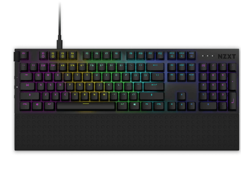 Teclado                                                                                                                                                                                                                                                                                                                                                                                                                                                                                                                                                                                                                                                                                                                                                                                                                                                                                                                                                                                                                                                                                                                                  Mecanico Nzxt Rgb Switch Red Reposa MuÑecas En Bk Kb-1fsus-br