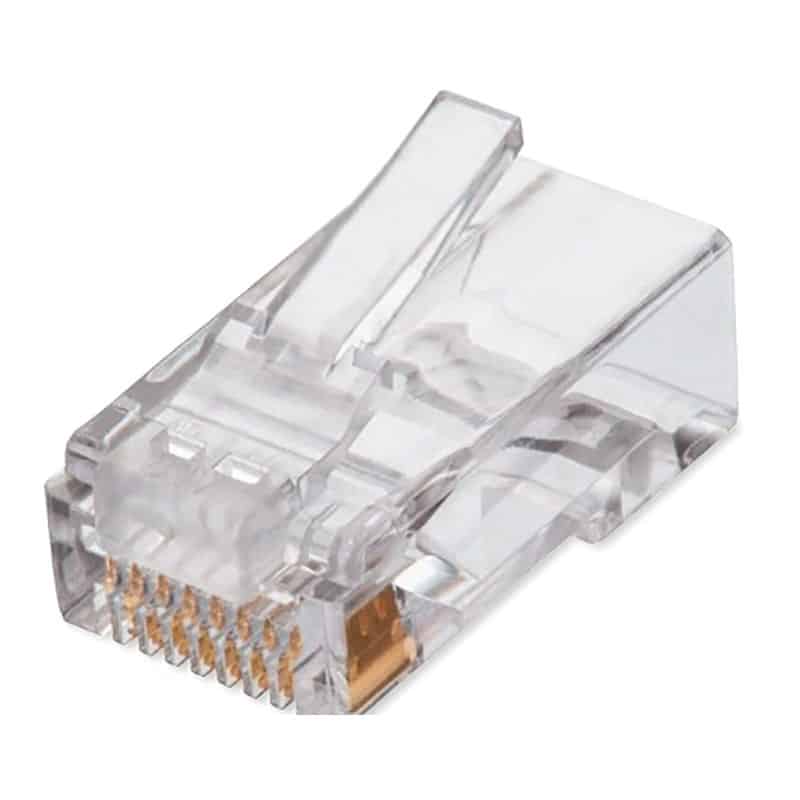 Bote  Con 100p Zas De Plug Rj45 Cat6 Qian Nw6100 50 Micras
