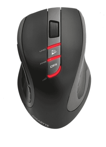 MOUSE PARA GAMING GIGABYTE LASER GM-AIRE M60 AIRE M60 RF INALAMBRICO USB 3200DPI COLOR NEGRO