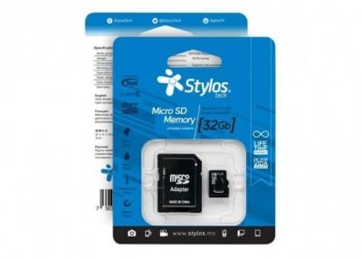 Memoria                                                                                                                                                        Micro Sd Stylos 32 Gb C/a Clase 10 (stms321b)