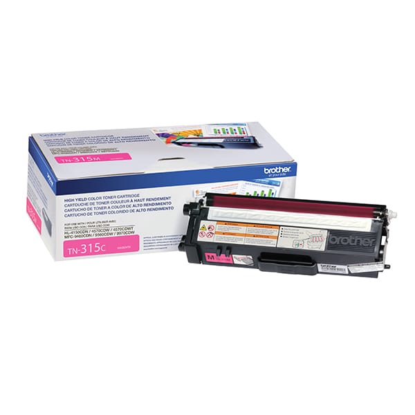 Toner Brother Tn315m Magenta 3,500 Paginas Alto Rendimiento P/mcf9970c