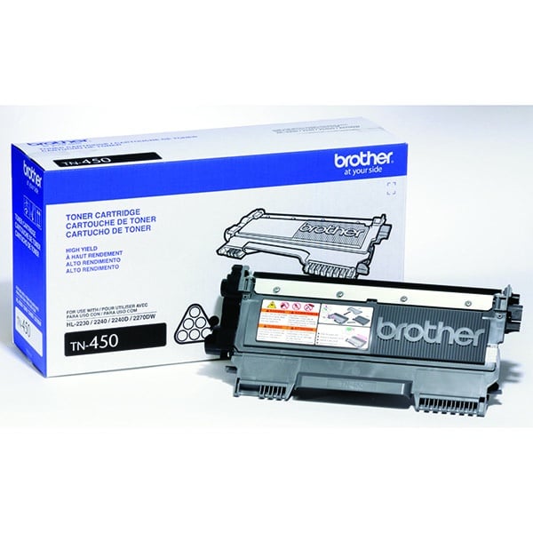 Toner Brother Tn450 Negro 2,600 Pag Alto Rend P/mfc7860dw/dcp7065dn