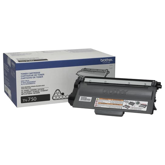 Toner Brother Tn750 Negro 8000 Paginas Alto Rendimiento P/hl6180dw