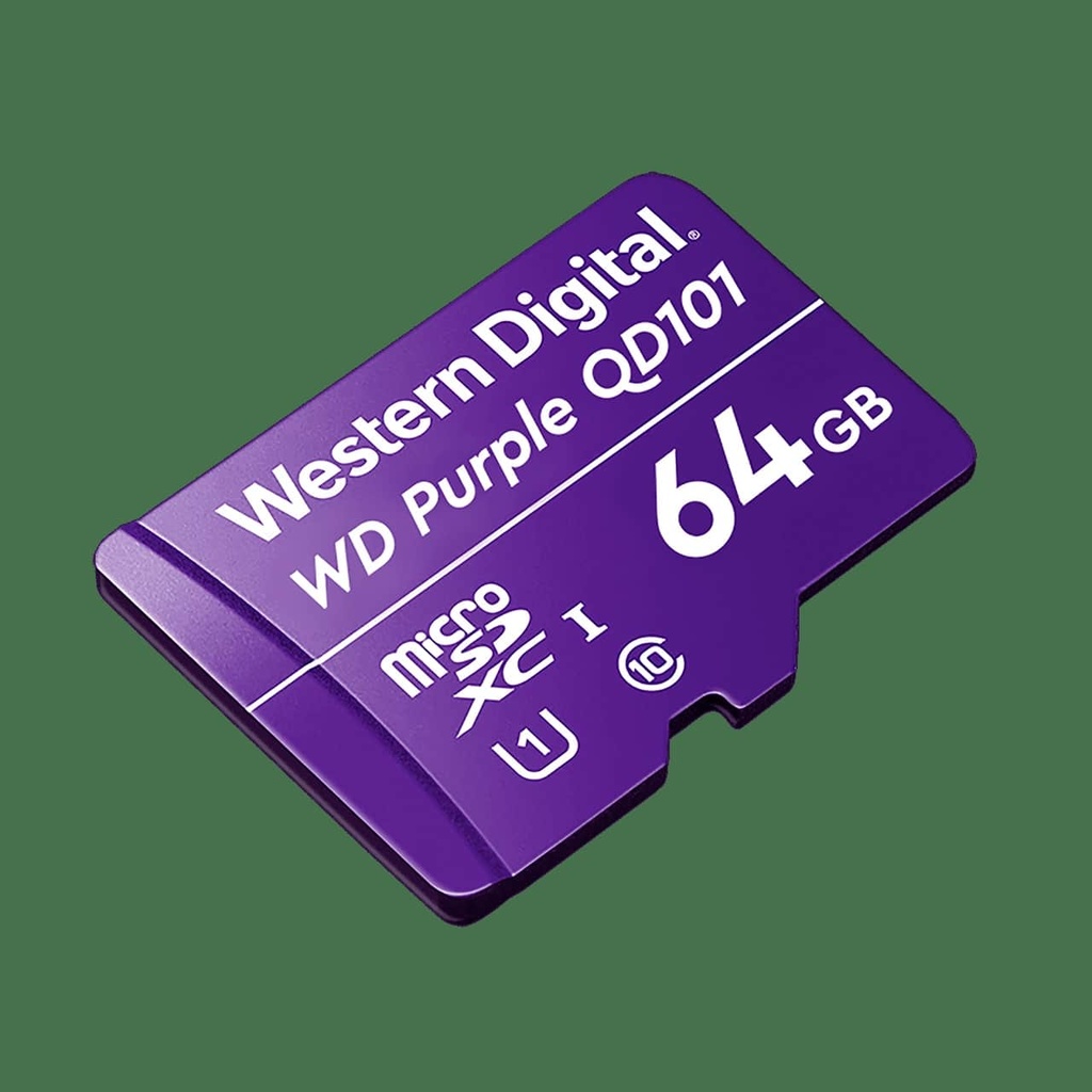 Memoria Wd Purple Micro Sdxc 64gb Cl10 U1 Qd101 (wdd064g1p0c)