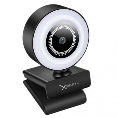 Camara Web Xzeal Fhd 1920x1080 30 Fps Tripie/micr Aro Led (xzst300b)