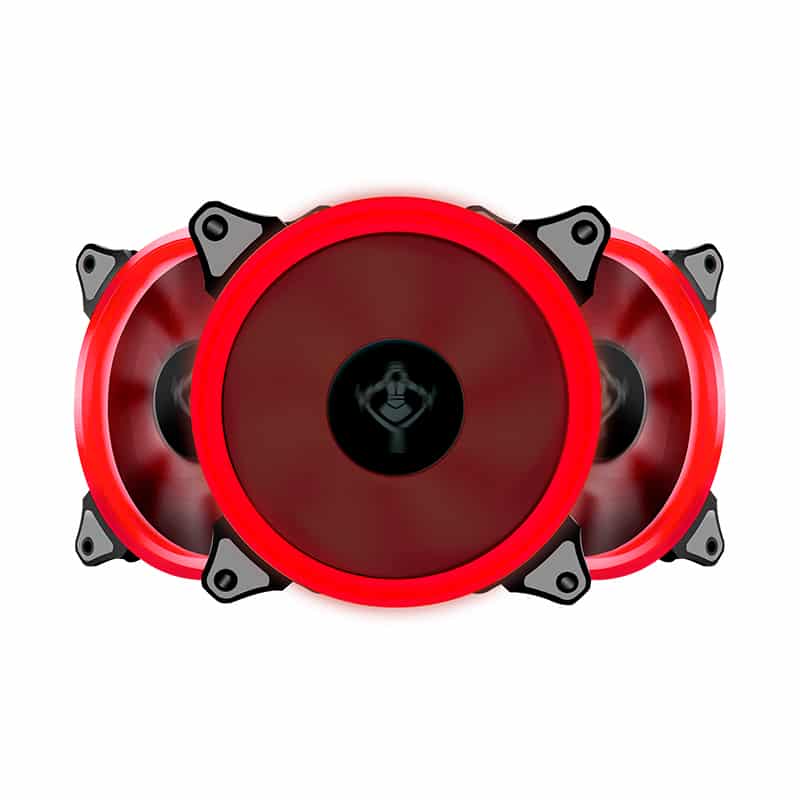 Ventilador                                                                                                                                                                                                                                                                                                                                                                                                                                                                                                                Gamer Yeyian Led Rojo Yct-050720r Typhoon, 120mm, 3pzas