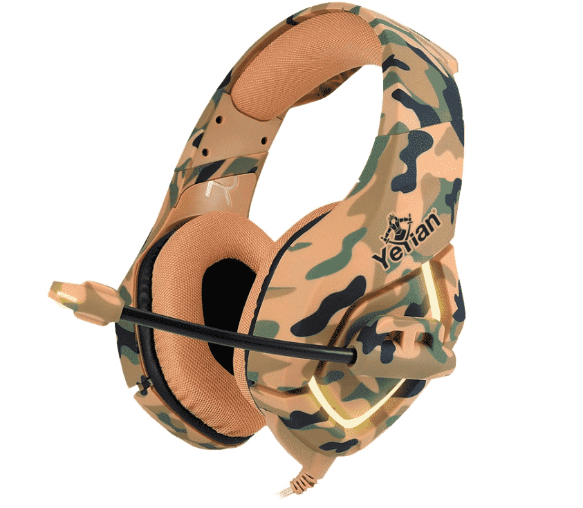 Diadema Gamer Yeyian Ydf-33401d Military Desierto S3000 Led/usb/3.5mm