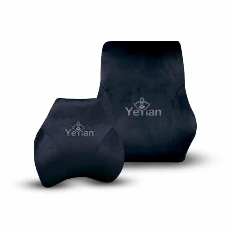 Kit  De Almohada Yeyian Yka-20705 Negro, Memory Foam Espuma ElÁstica 5s