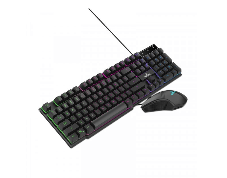 Kit                                                                                                                                                                                                                                   Teclado/mouse Yeyian Gaming Led Ykp-20704 Phoenix2000/usb/backlite