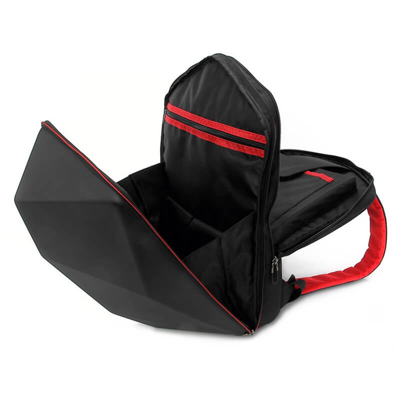 Mochila                                                                                                                                                                                                                                                                                                                                                     Yeyian Yms-23801 Gamer Para Laptop 15.6" Negra C/ Rojo Shell