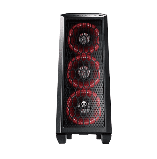 Gabinete Yeyian Blade 2101 con Ventana LED Rojo, Midi-Tower, ATX/Micro-ATX, USB 2.0/3.1, sin Fuente, Negro