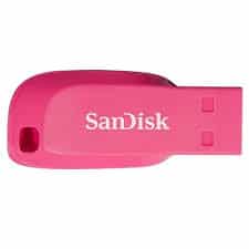 Memoria                                                                                                                                                                                                                                                                                                                                                                      Flash Sandisk Cruzer Blade 16gb Rosa 2.0 (sdcz50c-016g-b35pe)