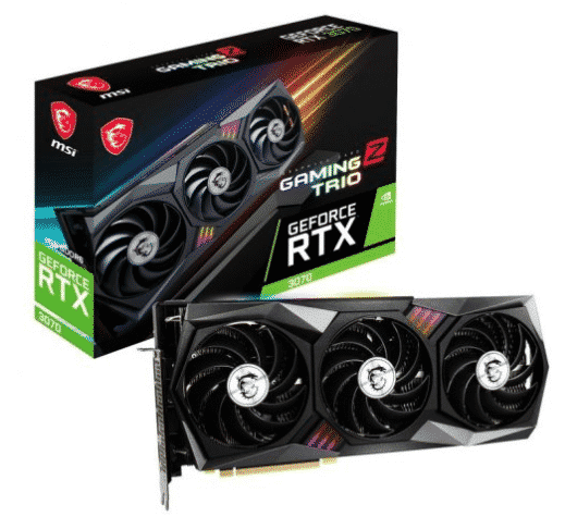 TARJETA DE VIDEO MSI NVIDIA GEFORCE RTX 3070 GAMING Z TRIO 8GB GDDR6 LHR