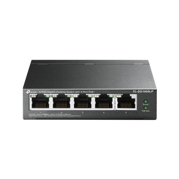 Switch De Escritorio Gigabit De 5 Puertos Con 4 Puertos Poe+/tl-sg1005
