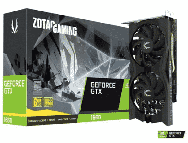 Tarjeta   De Video Zotac Nvidia Geforce GTX 1660 Twin Fan 6gb GDDR5 Zt-t16600m-10m