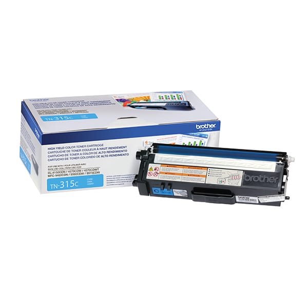 Toner Brother Tn315c Cyan 3,500 Paginas Alto Rendimiento P/mcf9970cdw