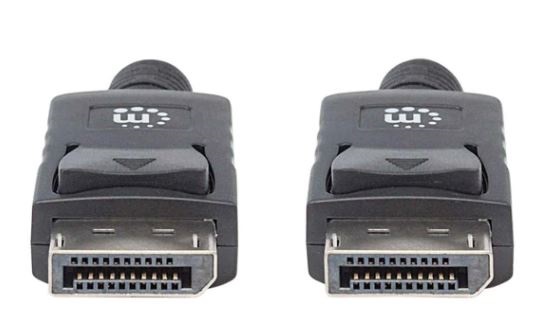 Cable Displayport 4K MANHATTAN - 2 m, DisplayPort, DisplayPort, Macho/Macho, Negro