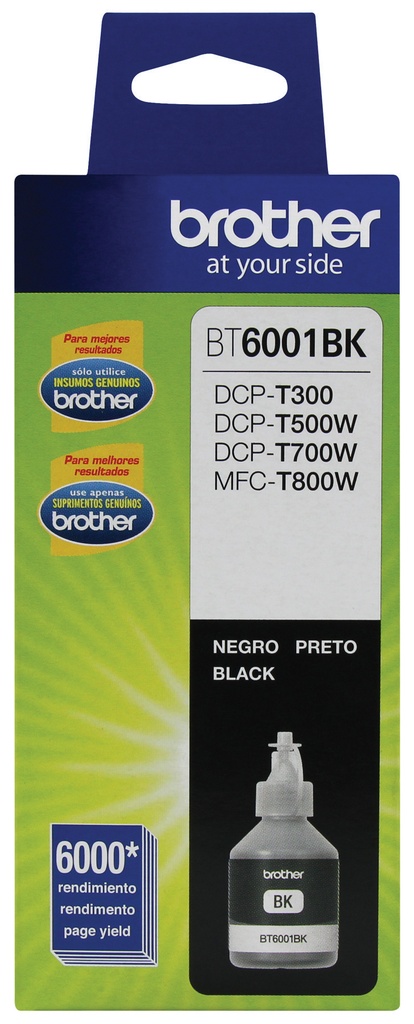 Botella de Tinta Brother BT6001BK - Negro