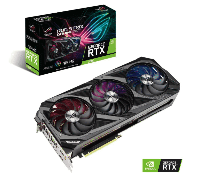 Tarjeta De Video Nvidia Geforce Asus Rtx 3090 24Gb Gddr6x Rog Strix ROG-STRIX-RTX3090-O24G-GAMING
